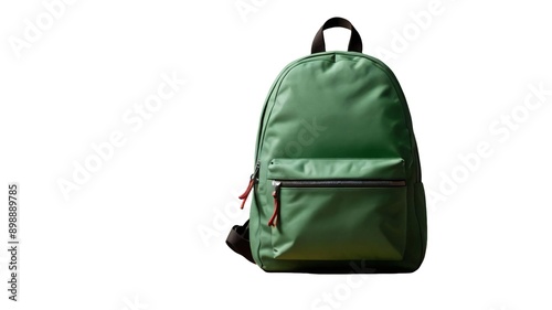 backpack back to school concept on white background space for text