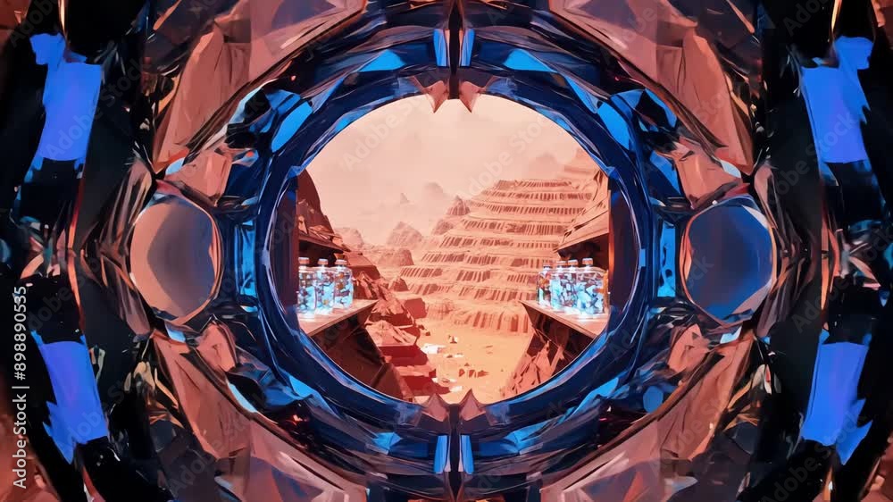 Futuristic tunnel, neon lights, advanced tech, cyberpunk vibe Futuristic tunnel, neon lights, advanced tech, cyberpunk vibe