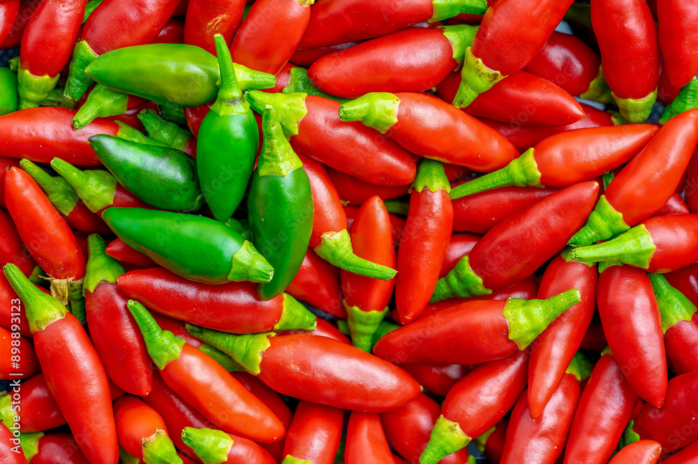 Set of small defocused red chillies, useful for picture background. Set of small defocused red chillies, useful for picture background.