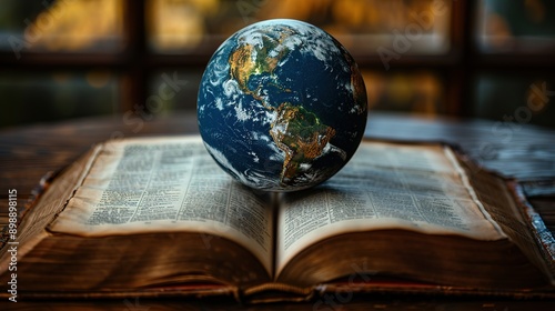 Globe on a Book © Witri