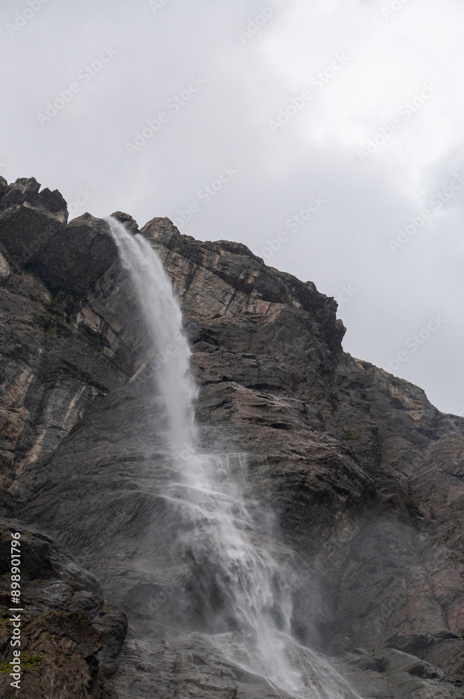 Exterior of the famous Gavarnie falls in the southern french Pyrenees. Exterior of the famous Gavarnie falls in the southern french Pyrenees.