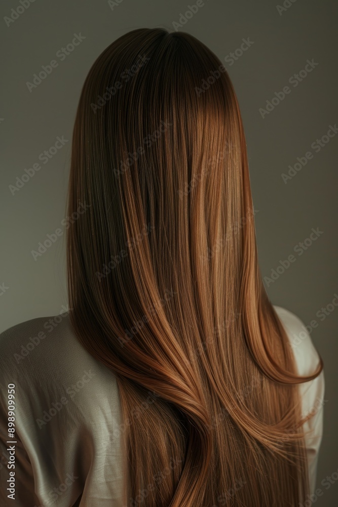 A woman's picture with glossy, healthy hair Generative AI A woman's picture with glossy, healthy hair Generative AI