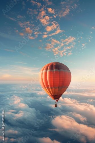  air balloon in the sky Generative AI