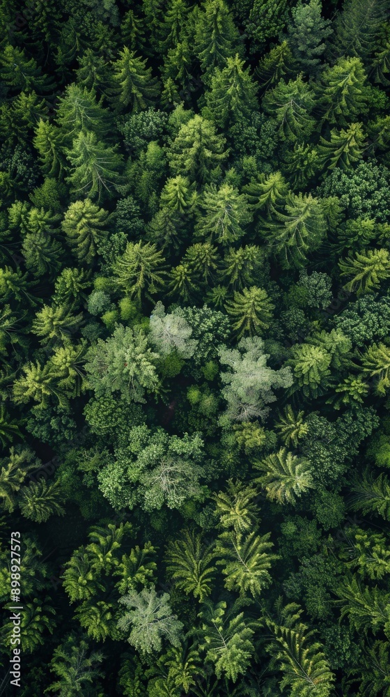 Majestic Aerial View of Pine Forest Canopy Majestic Aerial View of Pine Forest Canopy