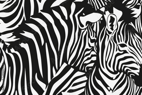 zebra black and white pattern modern fashion safari design monochrome artistic minimal wildlife nature travel vacation savanna background