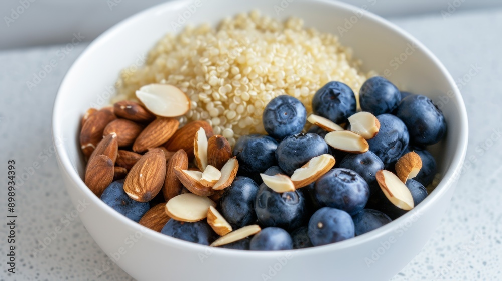 Balanced nutrition. Selective focus background with copy space Balanced nutrition. Selective focus background with copy space