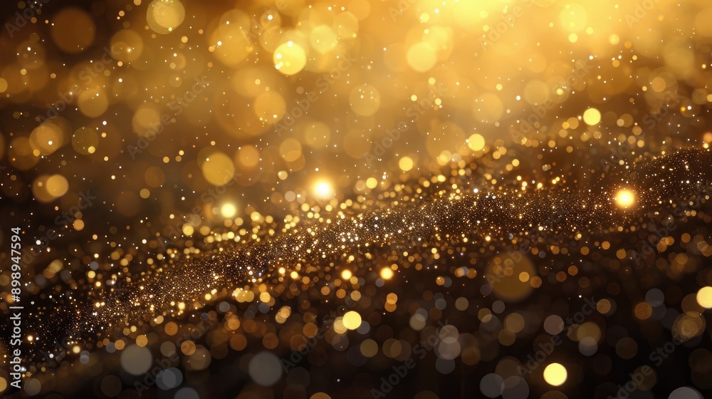 Abstract golden bokeh background. Perfect for projects needing a glamorous, celebratory feel. Abstract golden bokeh background. Perfect for projects needing a glamorous, celebratory feel.