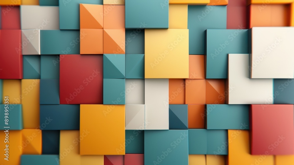 This image features colorful blocks arranged in a mosaic pattern, with a mix of red, blue, and yellow tones creating an eye-catching and vibrant artwork. This image features colorful blocks arranged in a mosaic pattern, with a mix of red, blue, and yellow tones creating an eye-catching and vibrant artwork.