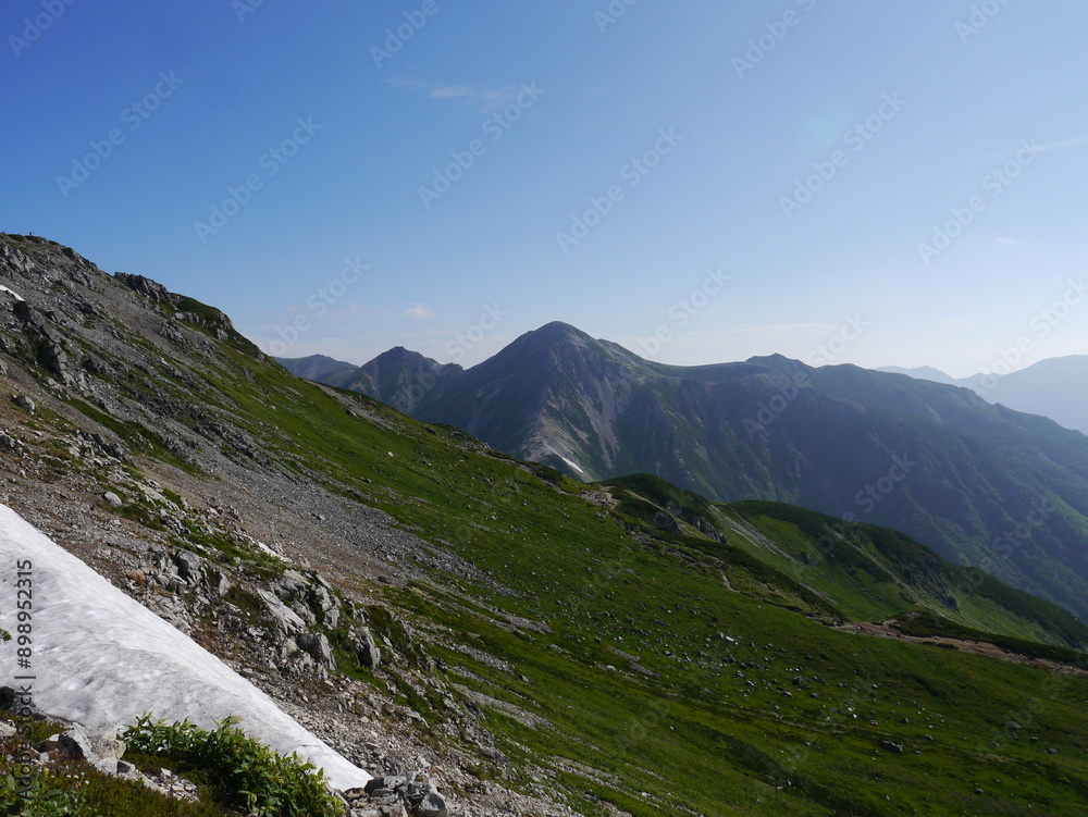 Fototapeta premium 北アルプスの稜線