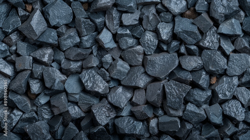A pile of black rocks with a rough texture A pile of black rocks with a rough texture