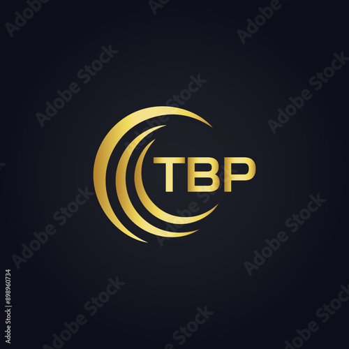 TBP logo. T B P design. White TBP letter. TBP, T B P letter logo design. T B P letter logo design in GOLD, GOLDEN LOGO, THREE, style. letter logo set in one artboard. T B P letter logo vector design. photo