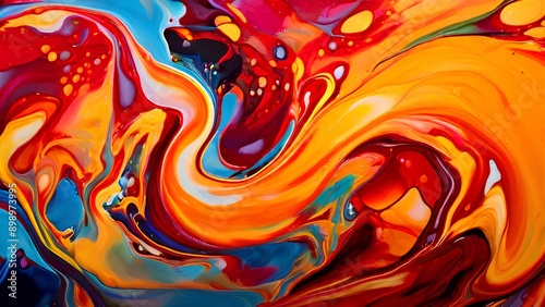 dekor, beschaffenheit, design, kunst, hintergründe, farbe, abbildung, wirbel, fraktal, feuer, durchfluss, wasser, blau, spiral, orange, rot, gold, licht, curves, bewegung, flüssig, digital, welle