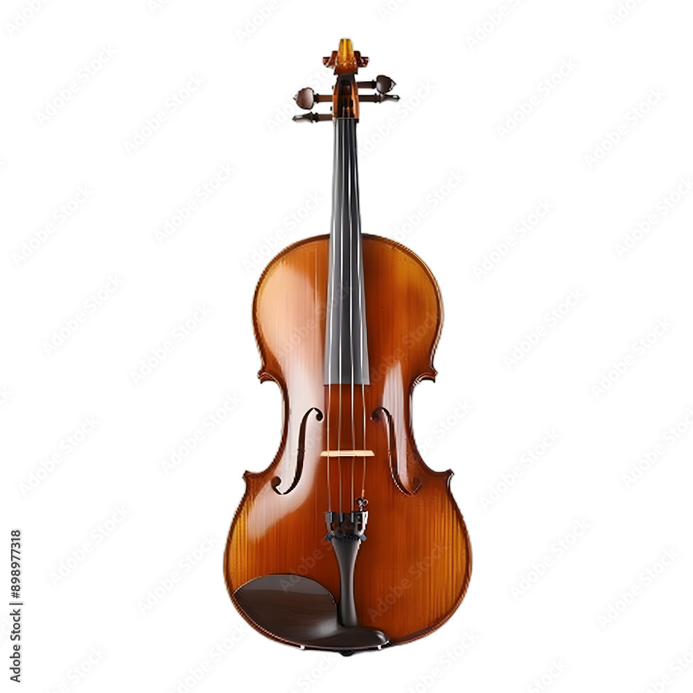 Fototapeta premium [Transparent Background PNG]violin on white background