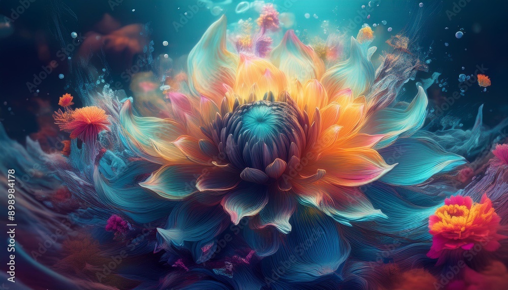 A magical water lily flower, often found floating serenely on the surface of tranquil ponds and lakes, embodies an ethereal beauty that captivates onlookers.
A magical water lily flower, often found floating serenely on the surface of tranquil ponds and lakes, embodies an ethereal beauty that captivates onlookers.