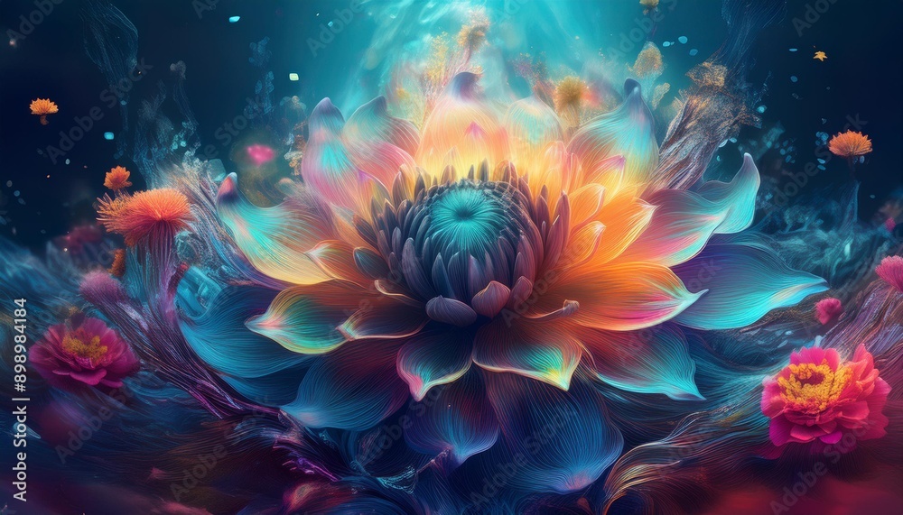 A magical water lily flower, often found floating serenely on the surface of tranquil ponds and lakes, embodies an ethereal beauty that captivates onlookers.
A magical water lily flower, often found floating serenely on the surface of tranquil ponds and lakes, embodies an ethereal beauty that captivates onlookers.