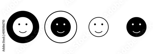 smile icon set. smile emoticon icon. feedback