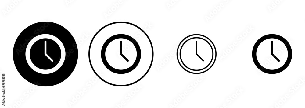 Clock icon set. Time icon vector. watch icon symbol Clock icon set. Time icon vector. watch icon symbol