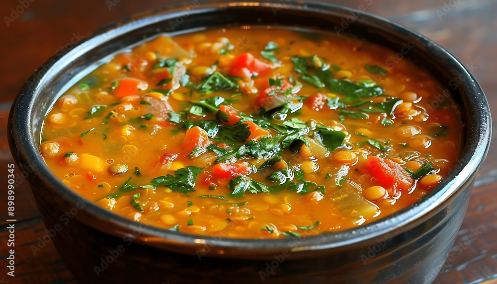 Lentil soup with chickpeas and tomatoes Lentil soup with chickpeas and tomatoes