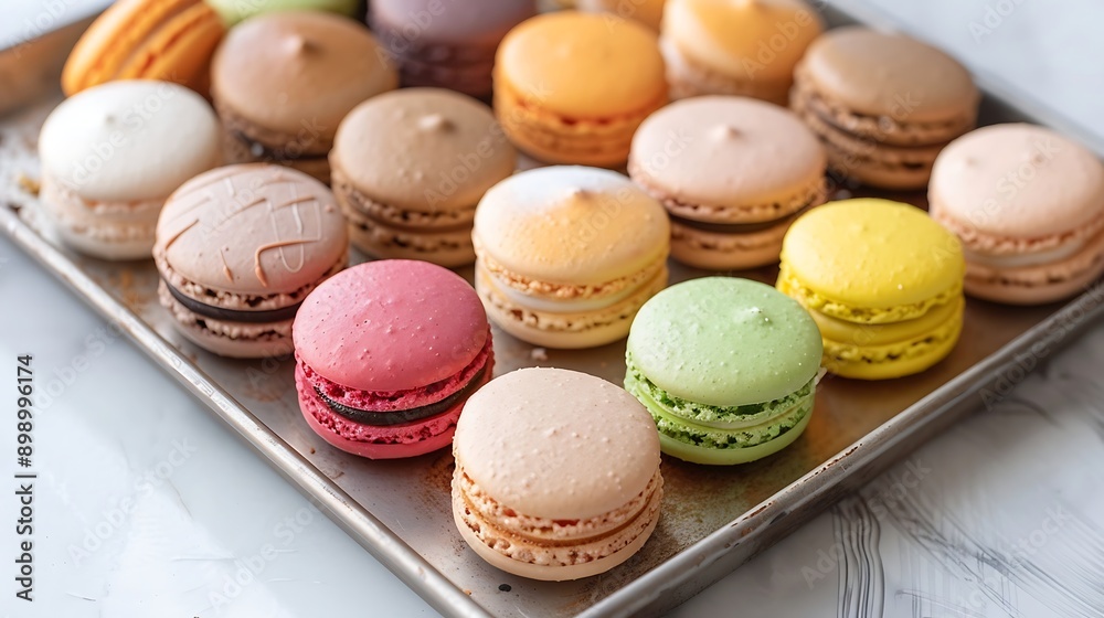 Colorful macaroons in a box Colorful macaroons in a box