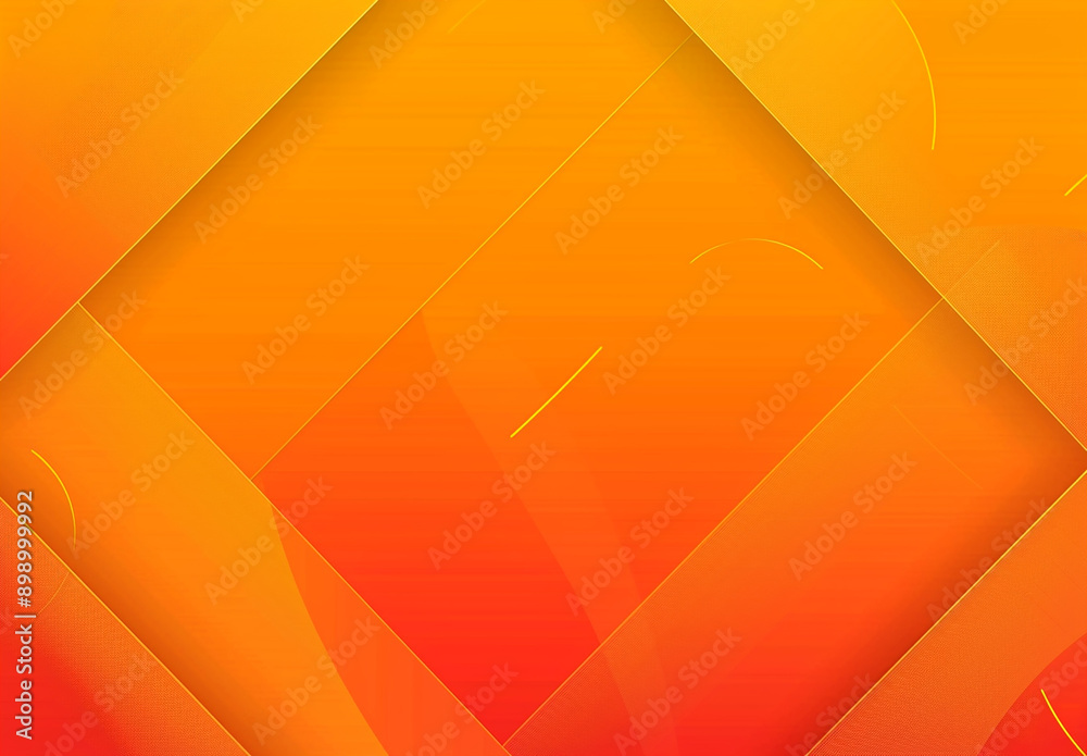 Abstract Geometric Orange and Yellow Background