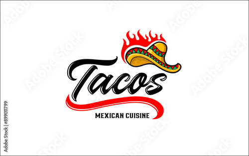 Illustration vector of tacos suitable for restaurant food business logo design template