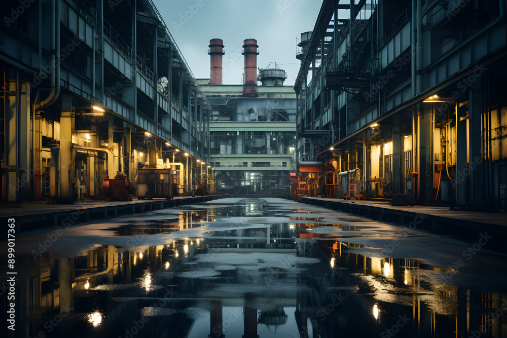 photo of a factory, interior of a factory photo of a factory, interior of a factory