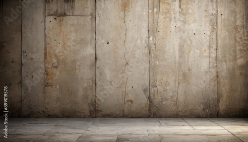 Concrete Wall and Floor Background. with copy space for text
