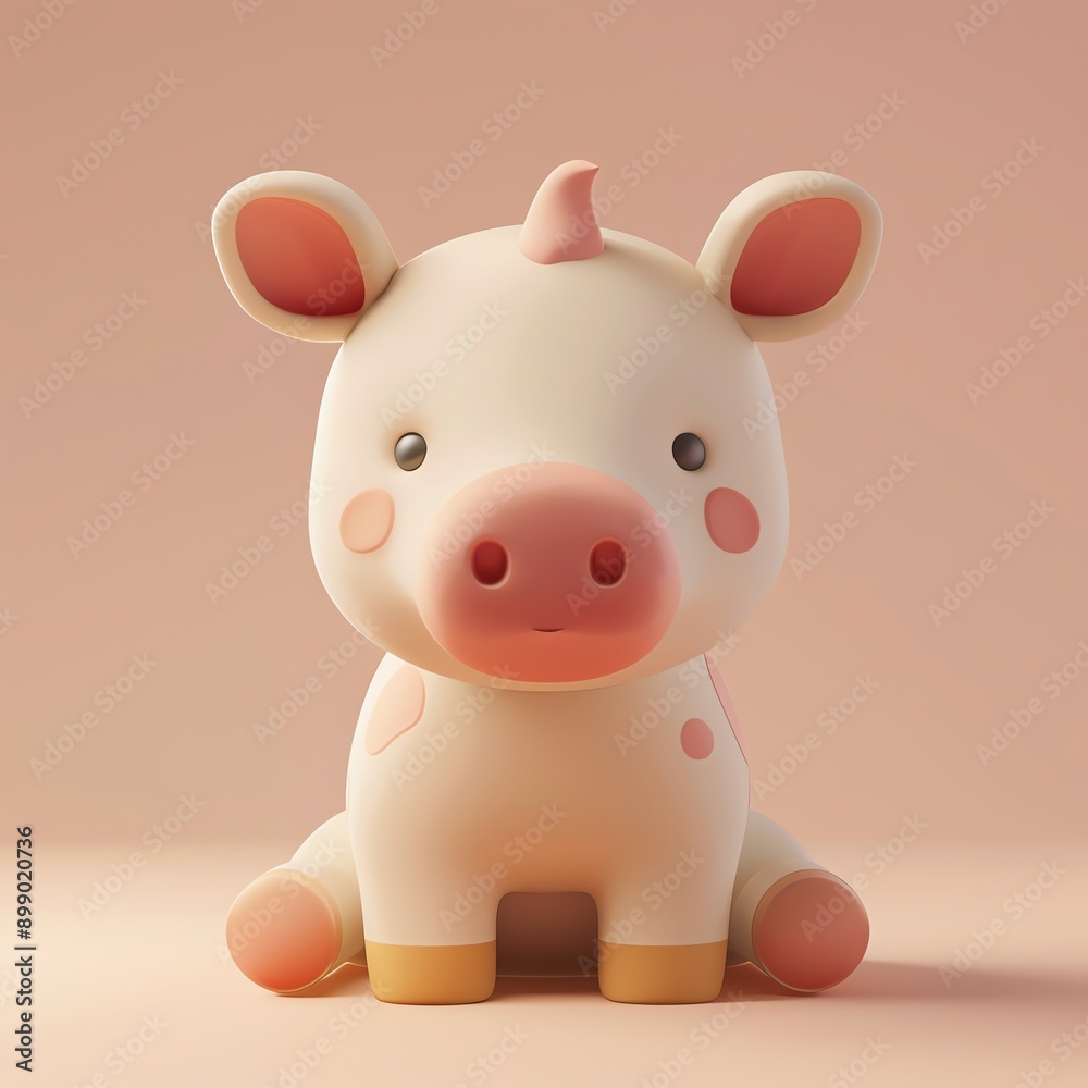 Adorable baby pig toy figurine with a cute and playful design, set against a soft pastel background. Perfect for children's decor or gifts. Adorable baby pig toy figurine with a cute and playful design, set against a soft pastel background. Perfect for children's decor or gifts.