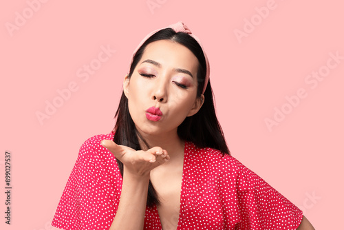 Beautiful Asian woman with ...