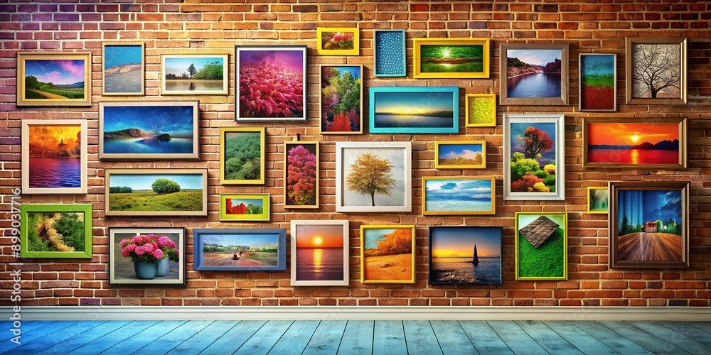A picture on a wall informative Vibrant engaging AI Generative A picture on a wall informative Vibrant engaging AI Generative