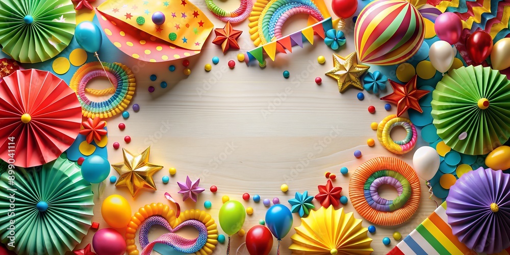 Obraz premium Party Fete Karneval Geburtstag Dekoration Creative AI