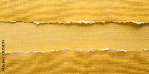 torn paper background Papaer Edge with yellow background AI Generative photo