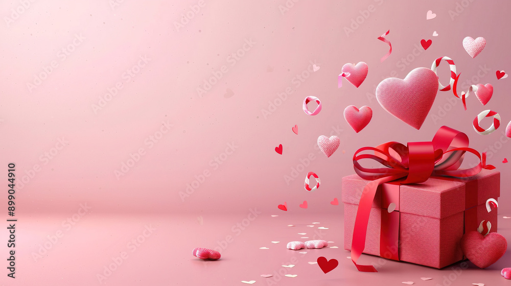 Valentine Day copy space wallpaper with pink background Valentine Day copy space wallpaper with pink background