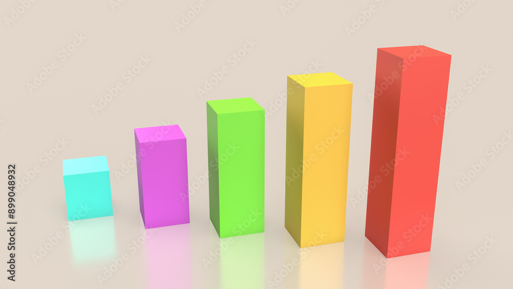 The chart for Business concept 3d rendering.. The chart for Business concept 3d rendering..