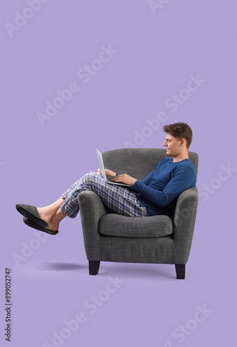 Handsome young man with mod...