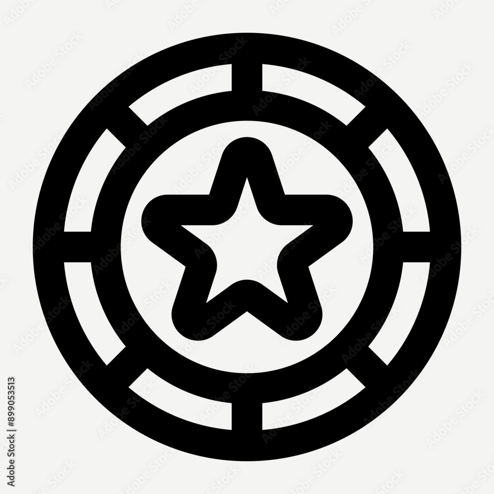 Star icon, victory rating medal and quality badge in black simple line style suitable for presentations, design elements, presentations, templates, website and application buttons. Star icon, victory rating medal and quality badge in black simple line style suitable for presentations, design elements, presentations, templates, website and application buttons.