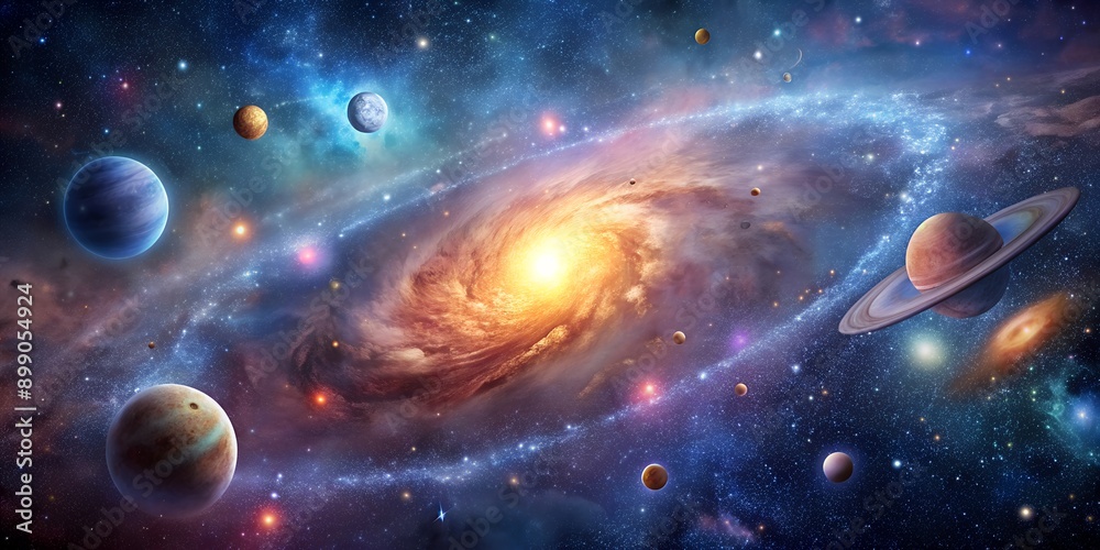 Obraz premium Beyond the Stars Captivating Universe Visions Generative By AI