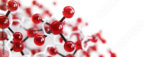 Molecular effect, H2O bond structure, flat design illustration photo