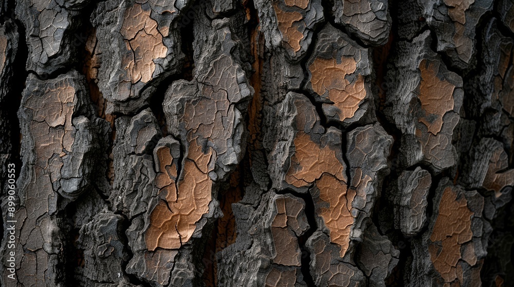 High-detail shot of tree bark, emphasizing the rough, layered texture and the rich, varied colors from dark browns to deep greens, reflecting years of growth High-detail shot of tree bark, emphasizing the rough, layered texture and the rich, varied colors from dark browns to deep greens, reflecting years of growth