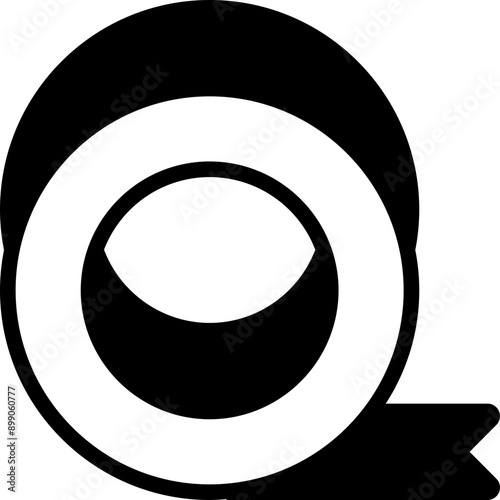 Sticky Tape Glyph Icon Design Vector