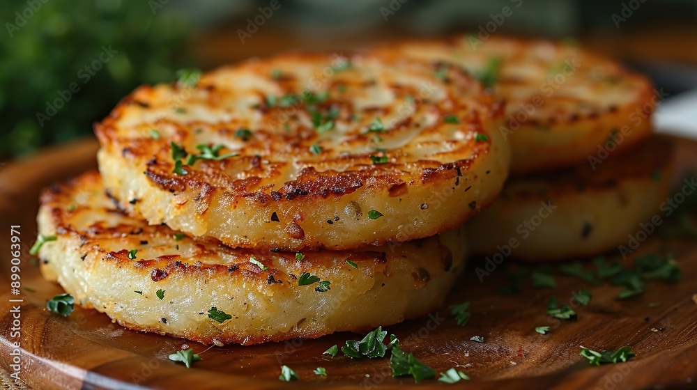 Crispy Potato Pancakes with Parsley Crispy Potato Pancakes with Parsley