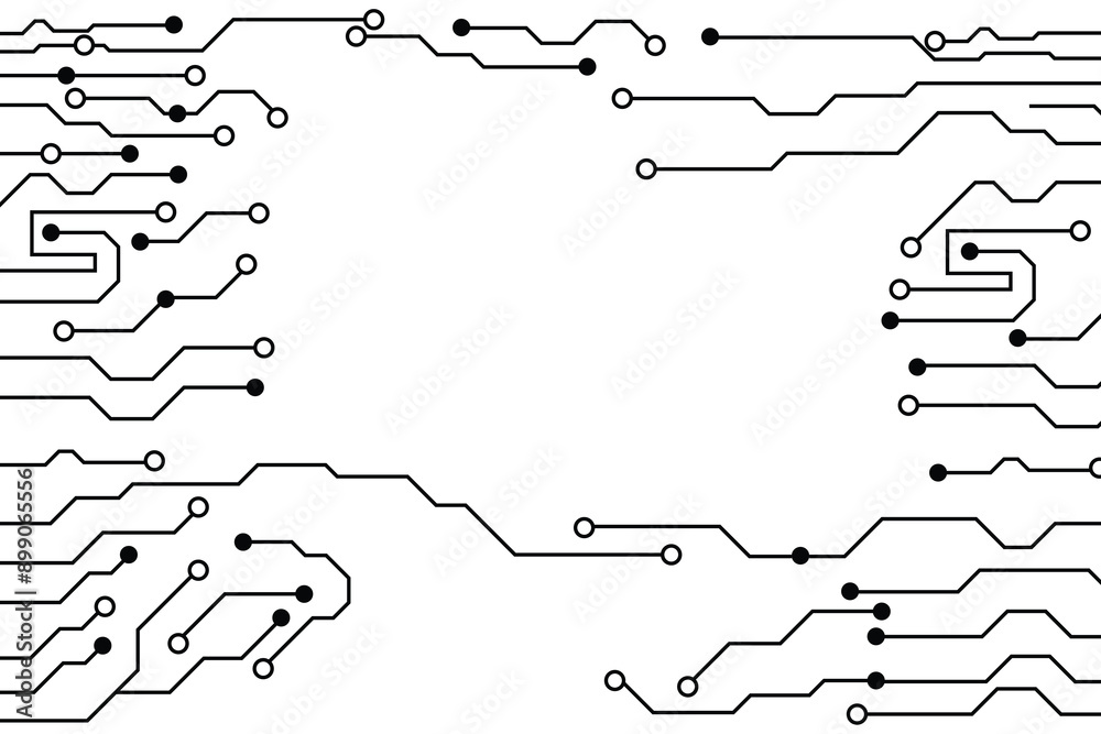 Circuit board background vector illustration. Circuit board background vector illustration.