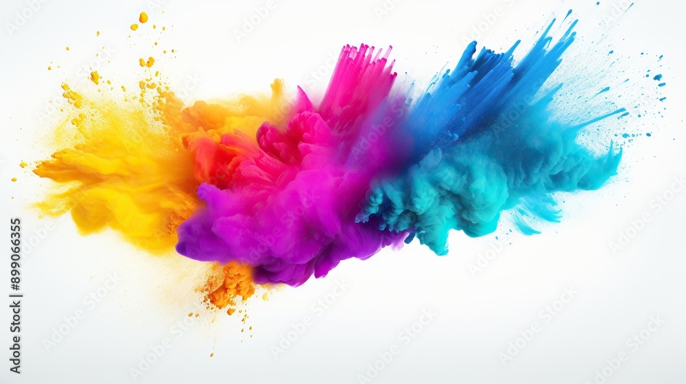 Abstract Colorful Explosion of Paint Abstract Colorful Explosion of Paint