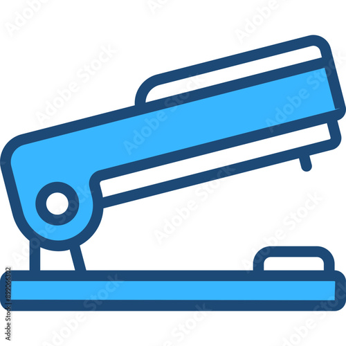 Stapler Blue Icon Design Vector