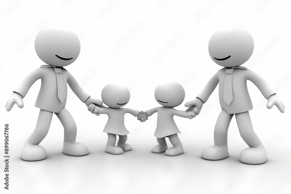 Abstract family sculpture in monochrome featuring minimalistic design and smooth surfaces perfect for modern art enthusiasts and contemporary decor Abstract family sculpture in monochrome featuring minimalistic design and smooth surfaces perfect for modern art enthusiasts and contemporary decor