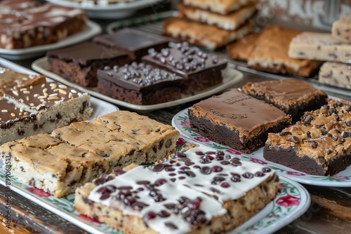 Assortment of Delicious Desserts on Display