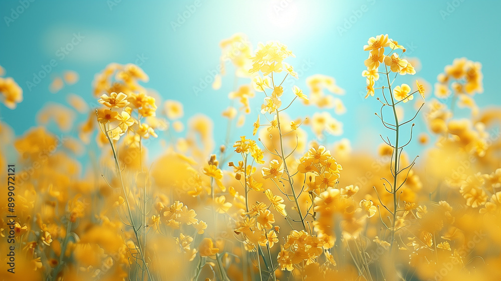 美しい菜の花畑