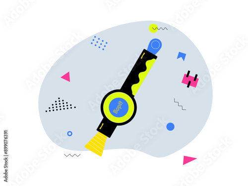 Retro watch. 90's nostalgia vector illustration
