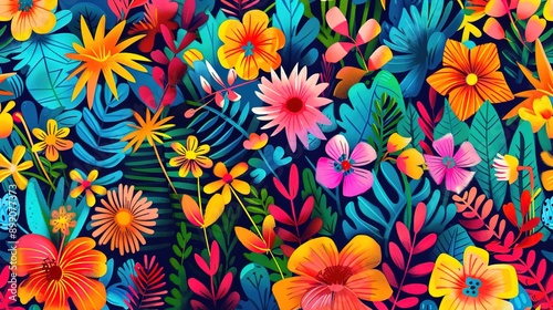 Summer pattern wallpaper