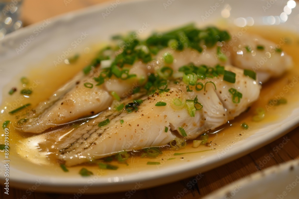 Steamed Fish with Scallions and Soy Sauce Steamed Fish with Scallions and Soy Sauce